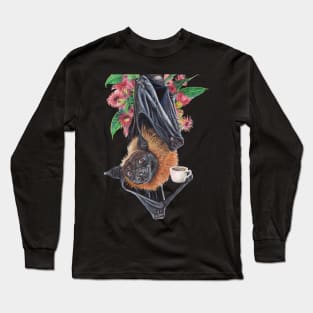 Batty Before Coffee Long Sleeve T-Shirt